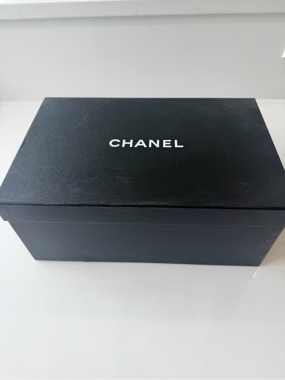 Chanel Black & White CC Logo Sneakers (Size 37.5) w/ Box & Receipt - Picture 7 of 7